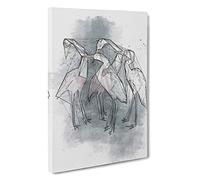 Heron Birds Canvas Print | Gallery Wrapped 30mm Frame Wall Art | 30x20 inches | Ready to Hang | Abstract Bird Picture | Living Room Bedroom Lounge Office