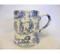 Heron Cross Pottery Blue Toile tankard Mug