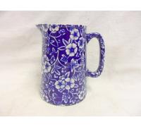 Heron Cross Pottery Blue Victorian 1 pint jug