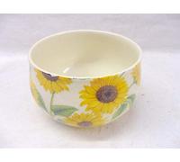 Heron Cross Pottery sunflower open sugar bowl