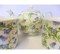 Heron Cross Pottery Tea for two in harebell design by the Abbeydale Collection.
