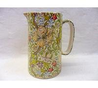 Heron Cross Pottery William Morris golden lilly design 1 pint jug