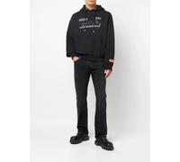 Heron Preston graphic-print jersey hoodie - Black S-M