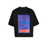 Heron Preston graphic-print oversize T-shirt - Black XS