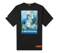 Heron Preston Heron Print Oversized T-Shirt Black/Blue/Multi HMAA001F197600010488 XXS