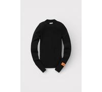 Heron Preston Hpny Embroidery Knit Crewneck Black In White White