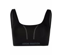 Heron Preston logo-intarsia crop top - Black L/XL
