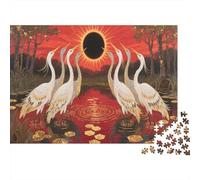 Heron Puzzle 1000 Piece Eclipse of The Sun Children's Toys for Adults And Kids Gift High Difficulty Game Challenging Puzzles 1000pcs (75x50cm)