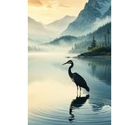 Heron Standing In The Shallows Journal: a LINED notebook for self-expression