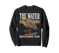 Heron The Water Keeps Its Secrets So Do I Sweatshirt