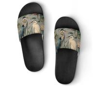Herons Birds Water Lilies Shower Shoes Slippers Slides 45 (275mm)