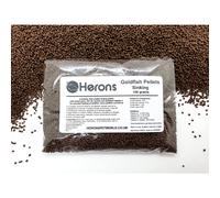 HERONS - Goldfish Pellets, Sinking Pellets for All Goldfish Varieties and Koi Fry - Multi-ingredient with Wheat Germ, Lecithin and Stabilise