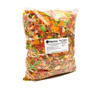 HERONS - Koi Flakes 1kg - 10L - Complete Feed for Koi, Carp and Other Pond and Coldwater Fish, With Essential Vitamins, Minerals and Trace E