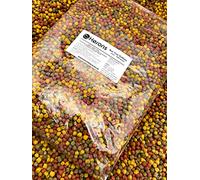 HERONS - Koi Trio Pellets, 6mm Premium Koi Fish Food, For Japanese Koi and Other Pond Fish, Prebiotic Pellets With Spirulina, Omega 3 Amino Acids, Colour and Growth Enhancing - 1Kg