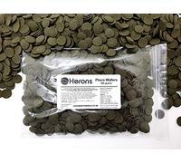 HERONS Pleco Wafers [200g] - Spirulina Algae Wafers - Fish Food For All Bottom Feeders - For Plecos, Catfish, Bristlenose
