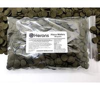 HERONS Pleco Wafers [300g] - Spirulina Algae Wafers - Fish Food For All Bottom Feeders - For Plecos, Catfish, Bristlenose