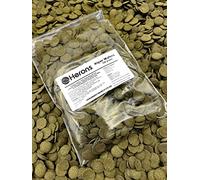 HERONS - Spirulina Algae Wafers - 15 mm Sinking Wafer - For all Bottom-Feeding Fish and Crustaceans - Rich in Fiber - Immune Support - Enhance Colour and Improves Digestion - 200 Grams