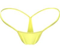 HEROPIE G-string Thongs for Women Seamless Thong Low Rise Micro Back Bikini Bottom No Show Panties Underwear, 10 Packs, Neon Yellow 1 Pack, XS