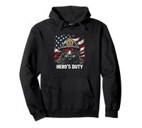 HERO'S Duty Firefighter Duty Honor Pullover Hoodie