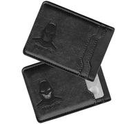 Hero's ID Leather Bat Wallet for Men Personalized Gift for Husband Unique Birthday Holiday Gift for Him Best for Anniversary and Christmas