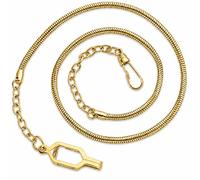 Hero's Pride 21' Whistle Chain with Button Hook - Chain for Badge Holder, Police, Sheriff, CHP, Law Enforcement, Security