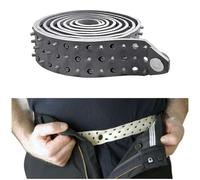 Hero's Pride Shirt Tailor Rubber Belt - Adjustable Shirt Stays for Men - Non-Slip Shirt Keepers For Law Enforcement, Grey, Adjustable to 46"