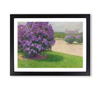 Heros Square With Lilacs By Carl Moll Classic Painting Framed Print | A2 Black Framed Wall Art | Ready to Hang | Classic Historical Picture | Living Room Bedroom Lounge Office