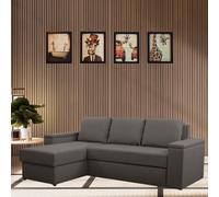 Heros Universal Corner Sofa Bed With Storage And Sleeping Function Brown