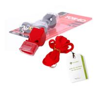 HeroSports Fox 40 Whistle, Referee Whistle, Signal Whistle, Trainer Whistle, Safety Whistle with Band, Sports Whistle without Ball, Whistle, Rescue Whistle, Loud Whistle (Red)
