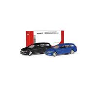 Herpa model building kit MiniKit VW Passat Variant, black and ultra marine blue (2 pieces), on a scale of 1:87, plastic miniature for handicraft work, collectors edition