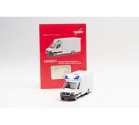 Herpa 013826 H0 Mercedes Benz Minikit Sprinter 18 Fahrtec RTW (New Assembly), White