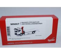 Herpa 014052 MiniKit MAN TGM Flatbed Tow Truck With Crane 1:87 New OVP H0