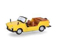 herpa 024808-004 Model Car Trabant Bucket, Miniature Scale 1:87, Collectable, Made in Germany, Model Made of Plastic, Colour: Yellow Miniature Model