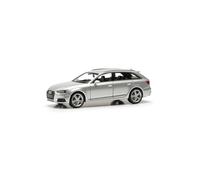 Herpa car model Audi A4 Avant, ice silver, on a scale of 1:87, plastic miniature, made in Germany, model building, collectors edition