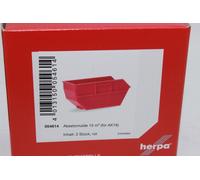 Herpa 054614 Tipper Dump Container Large 2 Pieces Red 1:87 H0 New OVP