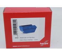 Herpa 054621 Tipper Dump Container Large 2 Pieces Blue 1:87 H0 NEW OVP