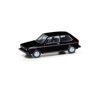 Herpa Model Car VW Golf I, black (TT scale), miniature scale 1:120, collectible, Made in Germany, plastic model