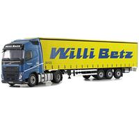 Herpa 071314 Volvo FH GI Lowliner Curtain Canvas Semitrailer Willi Betz