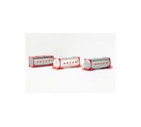 Herpa 076500-006 - 1/87 Set With Three Tank Containers "HOYER" - New