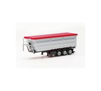 Herpa 077057-002 - 1/87 Steel Tipping Trailer, Silver - New