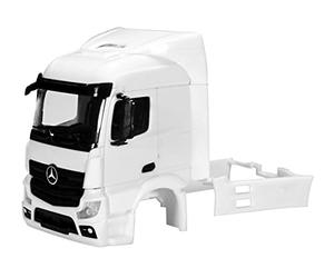 herpa 083720 - Mercedes-Benz Actros Streamspace 2.3 cabin with wind deflectors incl. mirror, one-piece grid, 2 pieces