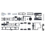 herpa 084277 - Truck chassis Mercedes-Benz Actros with wheeled vehicle, 2 pcs.