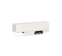 Herpa Parts Service, N scale, 3-axle box trailer with fairing, 2 pieces at 1:160 scale, miniature model, plastic