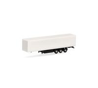 Herpa Parts Service, N scale, 3-axle box trailer, 2 pieces at 1:160 scale, miniature model, plastic