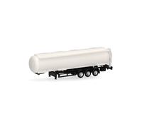Herpa Parts Service, N scale, 3-axle tank trailer, 2 pieces at 1:160 scale, miniature model, plastic