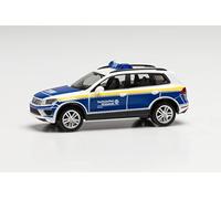 herpa 096621 Volkswagen VW Touareg "THW OV Bochum" Model Car, Miniature Models, Small Model, Collector's Item, Detailed, Multi-Colour