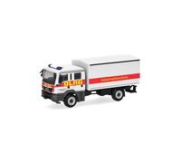 Herpa Model Truck MAN TGM MzKW "DLRG/Disaster Control", miniature scale 1:87, collectible, Made in Germany, plastic