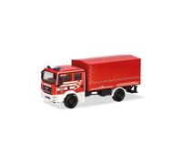 Herpa truck model MAN TGA M multiple-purpose vehicle "fire brigade Bremen", on a scale of 1:87, plastic miniature, made in Germany, model building, collectors edition