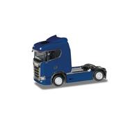 Herpa Model Truck Scania CS 20 ND tractor 2-axle, ultramarine blue, miniature scale 1:87, collectible, Made in Germany, plastic
