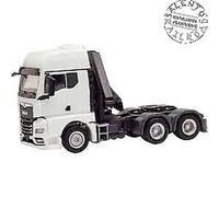 Herpa 313100 Road Tractor MAN TGX GX with Rear Crane White Cab